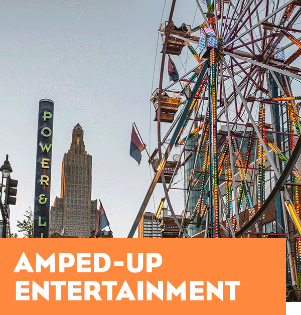 The KC Live! Block. A headline reads: Amped-Up Entertainment